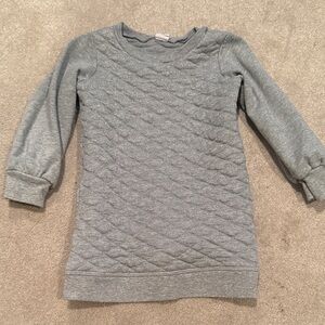 GAP Sparkle Quilted Light Gray Dress